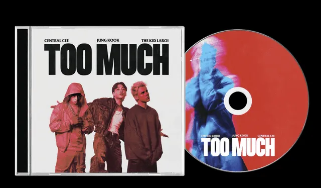  Portada del CD 'TOO MUCH' en la que sale Jungkook. Foto: Captura tklmerch.com   