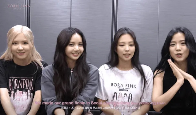 BLACKPINK se despidió de sus fans tras culminar su tour mundial 'BORN PINK'. Foto: captura de YouTube/BLACKPINK   