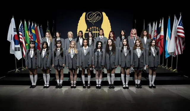  Participantes de 'Dream Academy', para la elección del próximo grupo k-pop femenino de HYBE Labels. Foto: HYBE x Geffen Records  