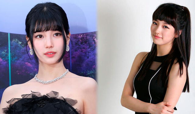  Suzy aparece con look similar cuando debutó en Miss A. Foto: composición LR/Instagram de Skuukzky    