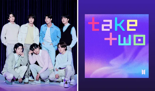 BTS estrenó "Take two", canción grupal que es parte de su celebración por su décimo aniversario. Foto: composición LR/BIGHIT/Spotify