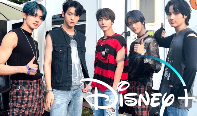 Documental de TXT seguirá el tour de los idols, su concierto en Lollapalooza 2022 y traerá entrevistas detrás de escena. Foto: composición LR/Disney