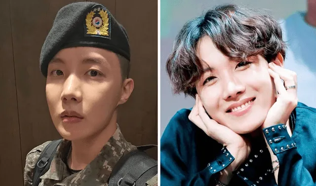 En abril del 2023, J-Hope se convirtió en el segundo integrante de BTS en iniciar el servicio militar. Foto: composición LR/Hybe/Instagram