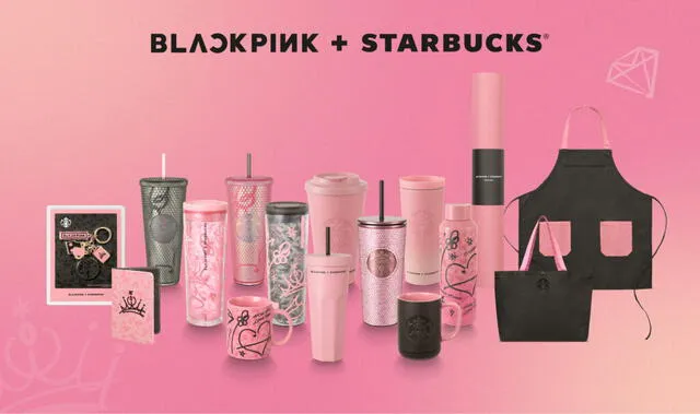 Colaboración de BLACKPINK x Starbucks: productos oficiales. Foto: Starbucks   