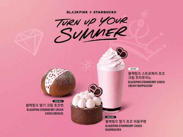 Combo de BLACKPINK exclusivo para Corea del Sur. Foto: Starbucks    