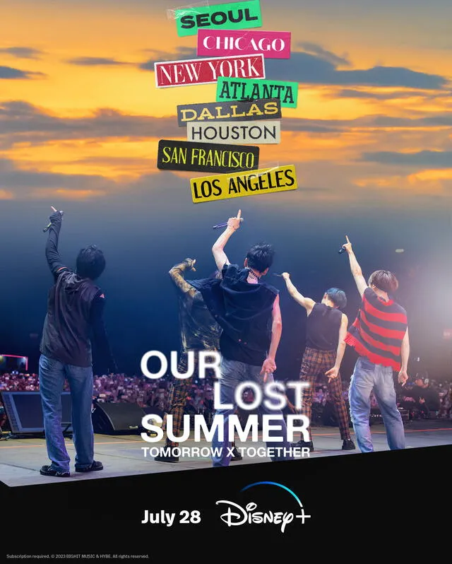 TXT en Disney Plus, ESTRENO: ¿a qué hora ver el documental 'TOMORROW X TOGETHER: OUR LOST SUMMER'?